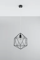 Lampy sufitowe - Sollux Lighting Industrialna LAMPA wisząca SL.290 druciana OPRAWA zwis metalowy drut biały - miniaturka - grafika 1