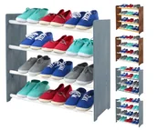 Szafki na buty - 4-półkowy regał na obuwie RBS /szer.65 cm/ Szary-Biel / Wamar-Sosenka - miniaturka - grafika 1