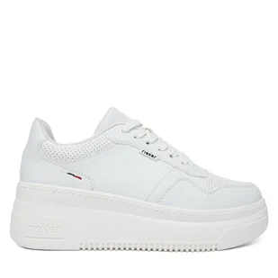 Sneakersy Rieker M7811-80 Biały - Sneakersy damskie - miniaturka - grafika 1