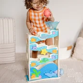 Gry planszowe - Kulodrom Oceaniczna zjeżdżalnia Rollables Melissa & Doug - miniaturka - grafika 1