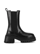 Botki damskie - Badura Botki IRINA-01W4-001 Czarny - miniaturka - grafika 1