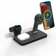 Ładowarki do telefonów - Mophie mophie-UNV WRLS-snap+ 3-in-1 w/ BYO watch-Black-ROC-EU - miniaturka - grafika 1