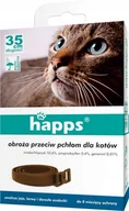 Suplementy i witaminy dla kotów - HAPPS OBROŻA NA PCHŁY KLESZCZE DLA KOTA - miniaturka - grafika 1
