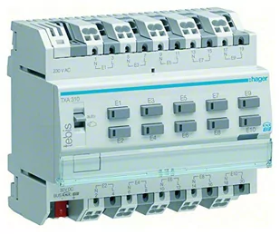 Hager Polo KNX Wejście binarne 10-krotne 230V AC TXA310 TXA310 - Gniazdka elektryczne - miniaturka - grafika 1