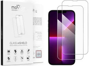 2 szt. | moVear 2.5D - Szkło hartowane do Apple iPhone 13 Pro Max (6.7") | Do Etui, fullGlue, 9H - Szkła hartowane na telefon - miniaturka - grafika 1