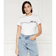 Koszulki i topy damskie - Karl Lagerfeld T-shirt seasonal | Regular Fit - miniaturka - grafika 1