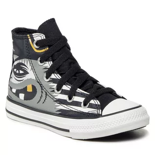 Trampki damskie - Converse Trampki Ctas Hi 372729C White/Black/Gold - grafika 1