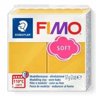 Staedtler FIMO soft, masa termoutwardzalna, 57 g, mango karmel - Masy plastyczne - miniaturka - grafika 1