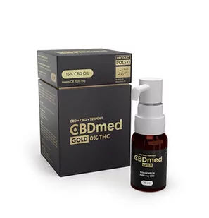 CANNLAB SP. Z O.O. SP. K. CANNLAB SP Z O.O SP K Olej konopny CBDmed Gold 15% 10 ml - Suplementy naturalne - miniaturka - grafika 1