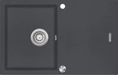 Zlewozmywaki - CONCEPT Zlewozmywak kuchenny granitowy z ociekaczem GRAFITOWY DG10C45dg - miniaturka - grafika 1
