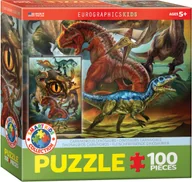 Puzzle - Eurographics Puzzle 100 Smartkids Carnivorous Dinosaurs 6100-0359 - - miniaturka - grafika 1