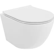 Miski WC - Mexen Lena miska wc Rimless Tornado z deską wolnoopadającą slim, duroplast, biała połysk - 30220500T - miniaturka - grafika 1