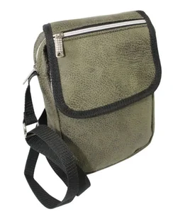 Skórzana Torba Męska Skóra Naturalna Antoszczyk (PL) DeLuxe Z Klapką OLIWKOWA 26 x 20 x 5 [cm] - Torby męskie - miniaturka - grafika 1