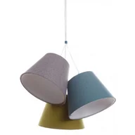 Lampy sufitowe - Kolorowa potrójna lampa wisząca regulowana N6-W89 - miniaturka - grafika 1