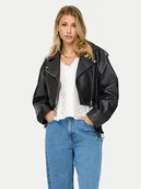 Kurtki damskie - ONLY Kurtka z imitacji skóry Vera 15321935 Czarny Regular Fit - miniaturka - grafika 1