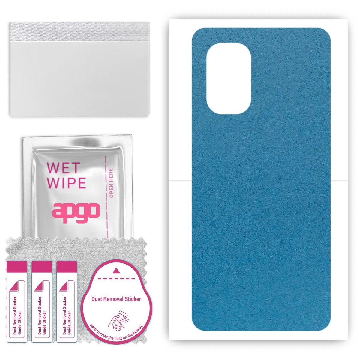 Folia naklejka skórka strukturalna na TYŁ Zamsz do Nokia X30 - Zamsz Niebieski - apgo SKINS