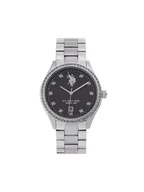 Zegarki męskie - U.S. Polo Assn. Zegarek Colette USP8316BK Srebrny - miniaturka - grafika 1