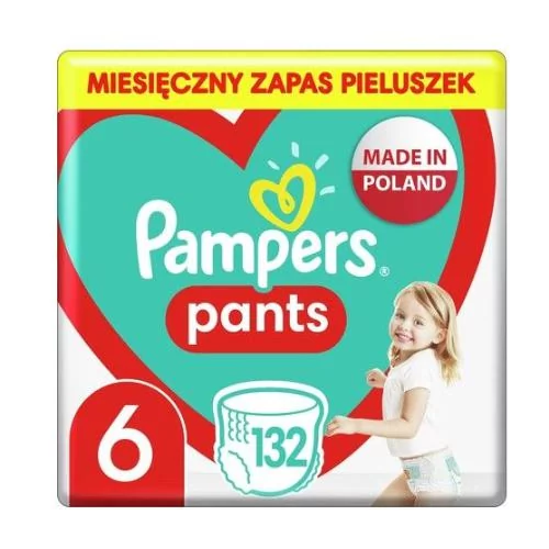 Pampers Pieluchomajtki MTH Rozm 6 15+kg 132szt 8006540068632