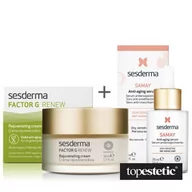 Zestawy kosmetyków damskich - Sesderma Factor G - Rejuvenating Cream + Samay Anti Aging Serum ZESTAW Regenerujący krem przeciwstarzeniowy 50 ml + Serum przeciwstarzeniowe 30 ml - miniaturka - grafika 1