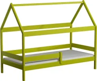 Łóżka dla dzieci i młodzieży - Elior Zielone drewniane łóżko sosnowe dla dziecka - Petit 3X 190x90 cm - miniaturka - grafika 1