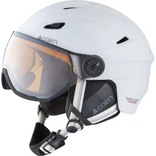 Cairn Impulse Visor Photochromic, kask narciarski z wizjerem, matowy biały - Kaski narciarskie - miniaturka - grafika 1