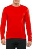 Koszulki męskie - Koszulka męska Salomon  Agile LS Tee red S - miniaturka - grafika 1