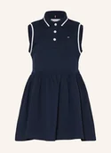 Sukienki - Tommy Hilfiger Sukienka Polo Z Pikowanym Wzorem blau - miniaturka - grafika 1