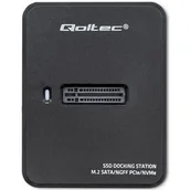 Obudowy i kieszenie na dyski twarde - Qoltec Stacja Dokująca Dysków Ssd M.2 Sata/Pcie | Ngff/Nvme | Usb 3.1 - miniaturka - grafika 1