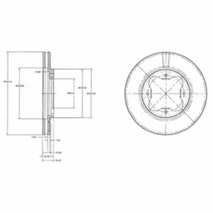Tarcza hamulcowa DELPHI BG2798 - Tarcze hamulcowe - miniaturka - grafika 1