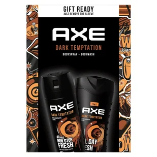 AXE Zestaw Dark Temptation Żel pod prysznic + Dezodorant perfumowany do ciała - Zestawy perfum męskich - miniaturka - grafika 1