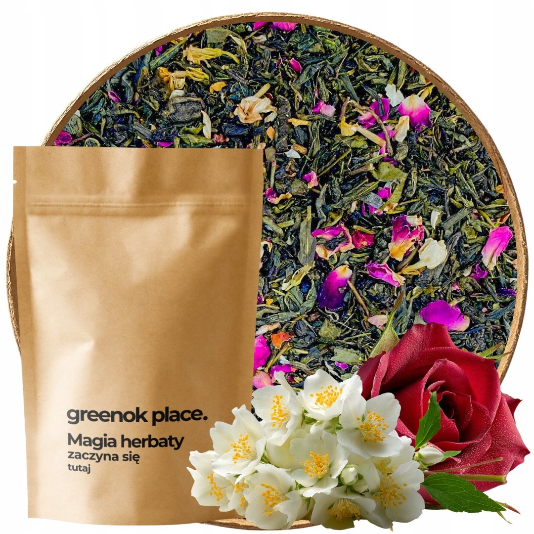 Herbata zielona Jaśminowy Ogród 1000g jaśminowa sencha Aromatyczna