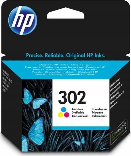 Tusz HP 302 Kolor F6U65AE