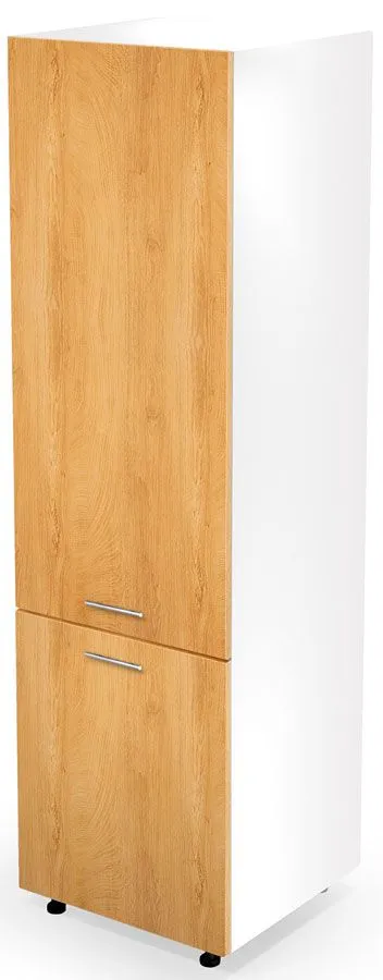 Kuchenna szafka do zabudowy lodówki dąb miodowy decor C8-S11