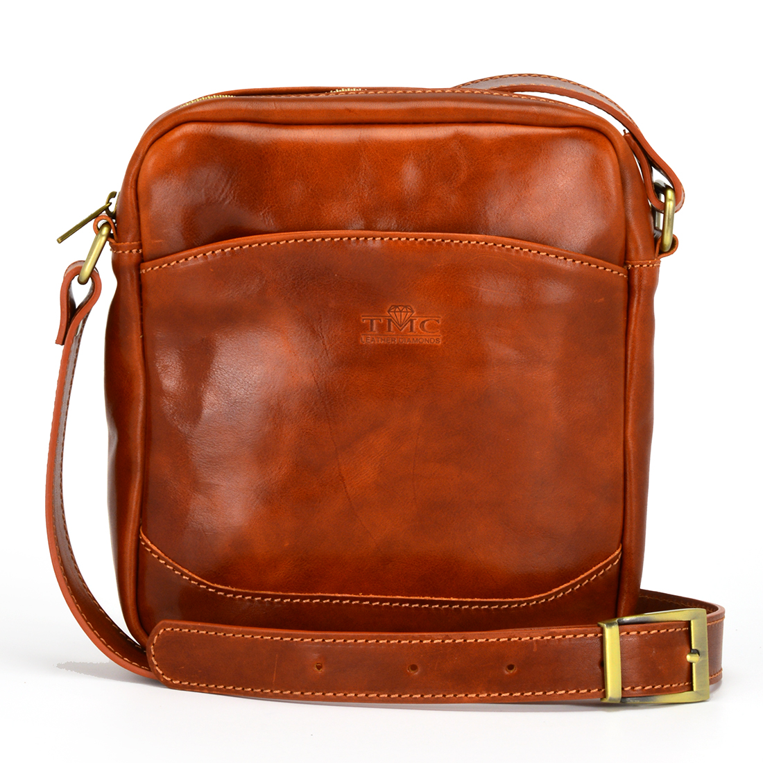 Vera Pelle Torebka skórzana vp1012 camel