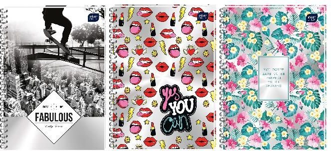 Interdruk Kolozeszyt B5/100 kratka Metalic 5szt