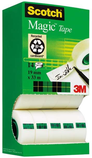 3M Taśma SCOTCH 810. 19mm, 33m, 14 sztuk 3M-XA004839479