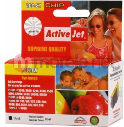 Tusz Activejet tusz ACC-8YN / CLI-8Y yellow