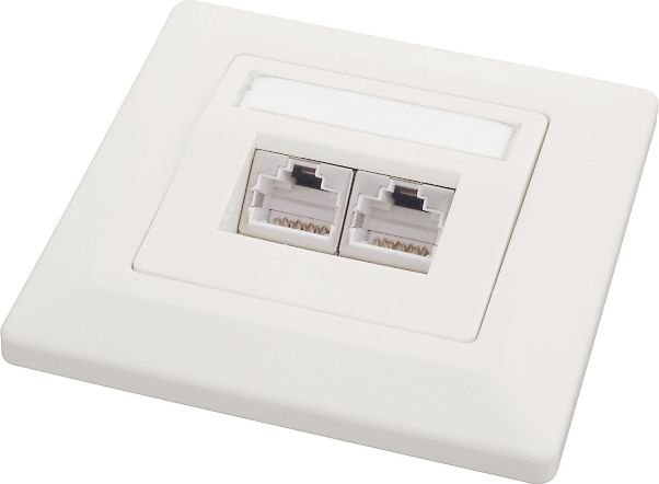 Solarix outlet CAT6 STP 2 x RJ45 podtynkowy biały SX9-2-6-STP-WH SX926STPWH