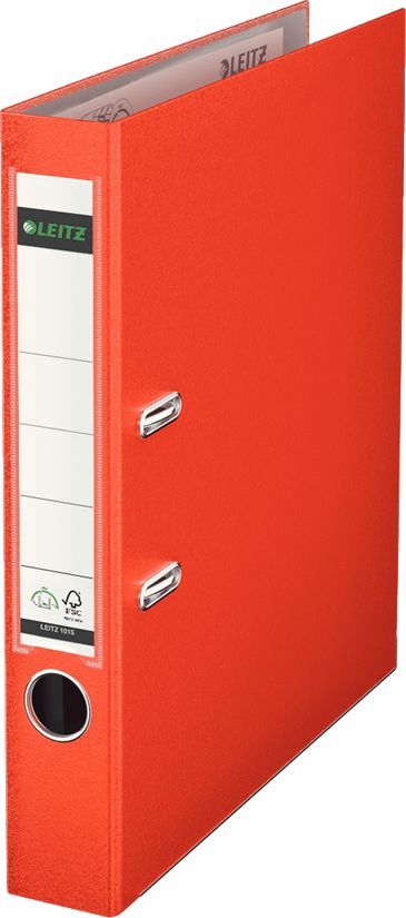 Segregator Leitz 180° dźwigniowy A4 50mm czerwony 263827a