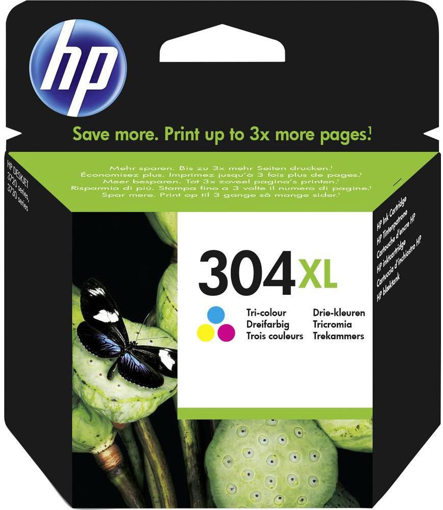 Tusz HP Oryginalny trójkolorowy wkład atramentowy 304XL N9K07AE#UUS