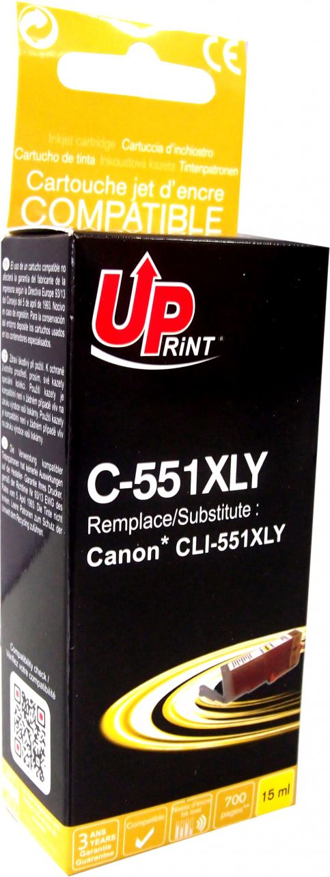 Tusz UPrint Tusz C-551XLY / CLI551Y XL Yellow