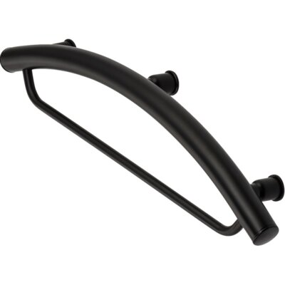 Deante VITAL UCHWYT CZARNY PRZYŚCIENNY Z MIEJSCEM NA RĘCZNIK