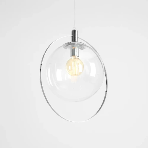 Aldex Aura D30 lampa wisząca 1-punktowa chrom/transparent 1065G4