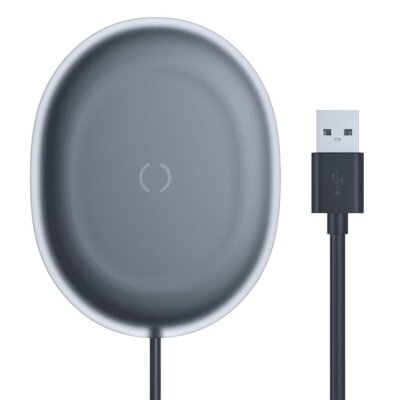 Baseus Jelly Smukła ładowarka indukcyjna bezprzewodowa Qi 15W z kablem Type-C WXGD-0Y