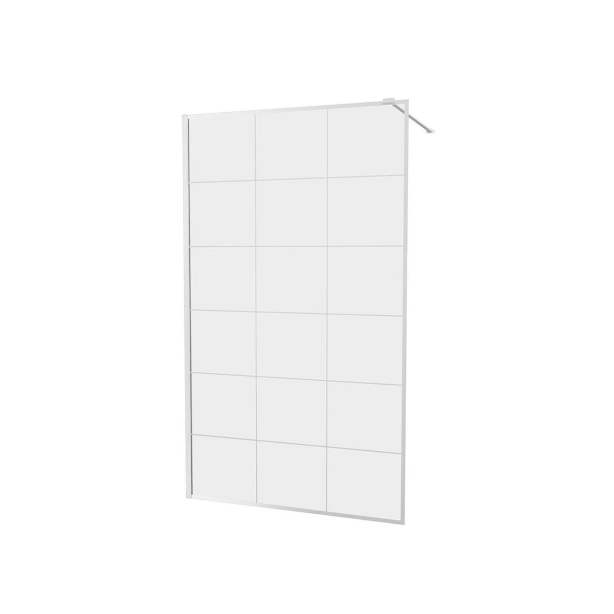 Kabina prysznicowa 100 x 200 Walk-in Frame White Wellneo