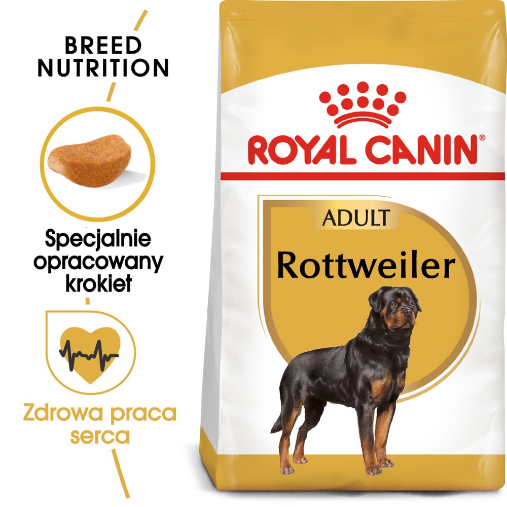 Royal Canin Rottweiler Adult 12kg + Wiadro na karmę 51l 197400