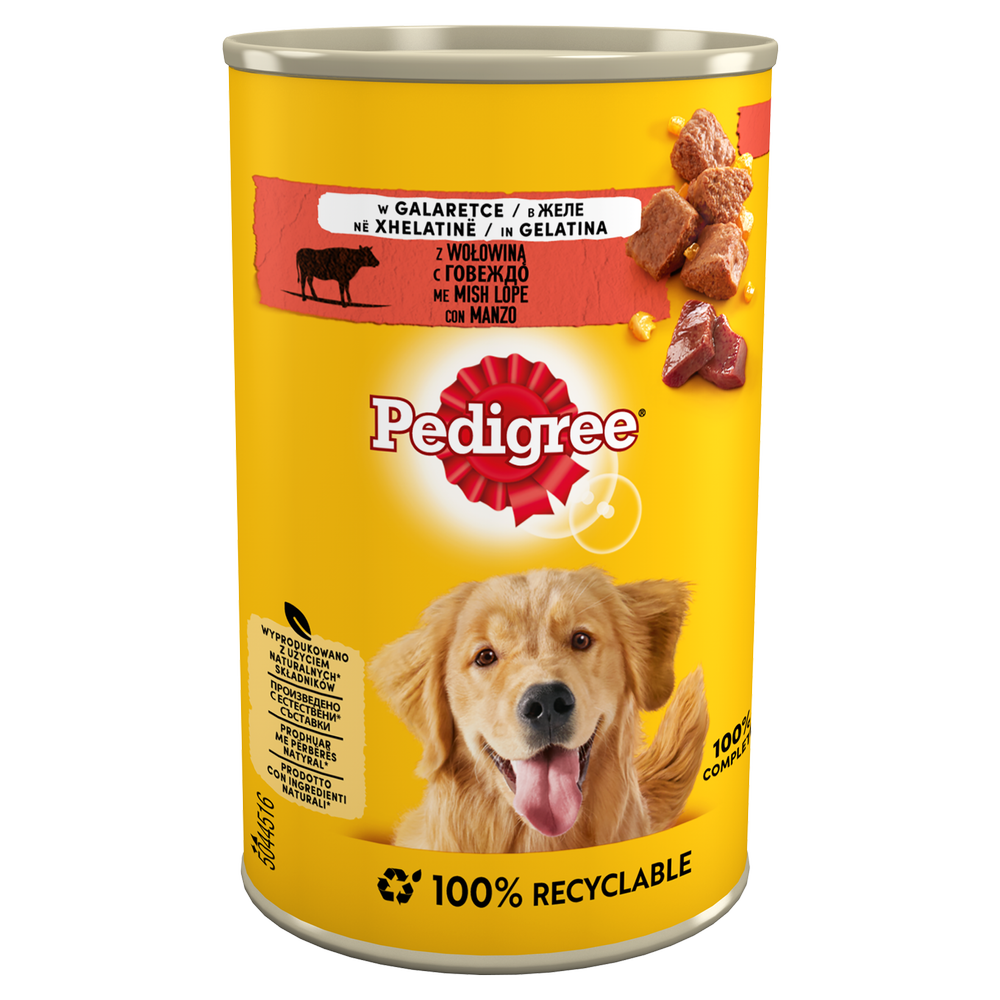 Pedigree Wołowina w galaretce 400g puszka