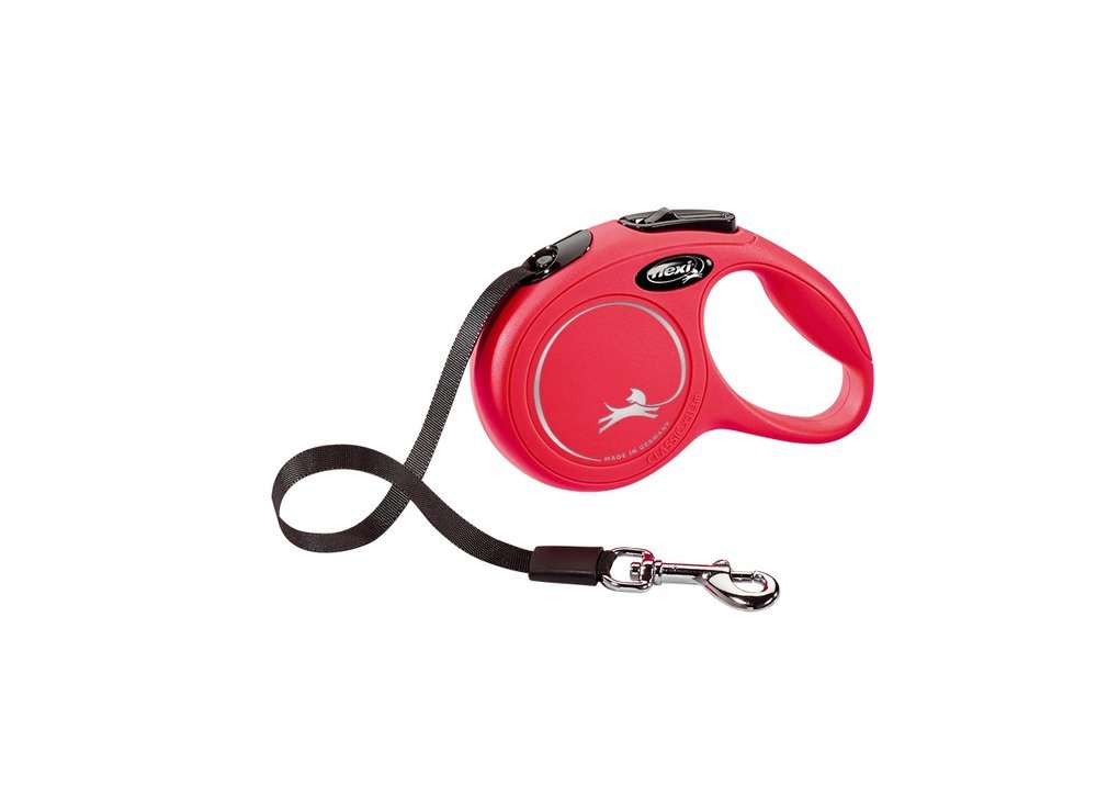 Flexi Classic Compact Mini Smycz taśmowa, rozm. XS 3m do 12kg, czerwona -
