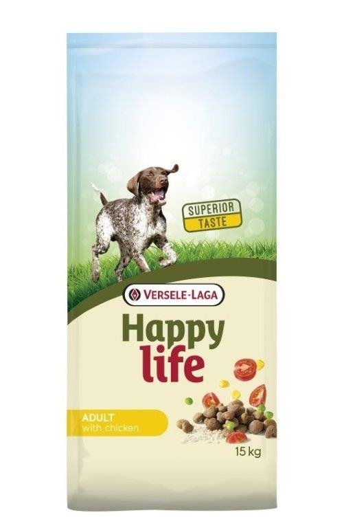 Zdjęcia - Karm dla psów VERSELE-LAGA Happy Life Adult Chicken 15kg | Darmowa dostawa