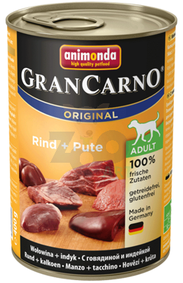 Animonda Gran Carno Pakiet Dorosłe Indyk Plus 400g 82-734